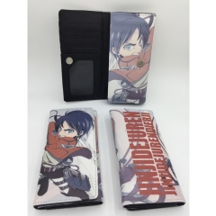 Attack On Tian Anime Long PU Wallet