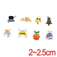 One Piece Alloy Lovely Badge Anime Brooch Set Of 8