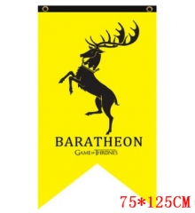 Game of Thrones BARATHEON 75*125CM Cosplay Yellow Backgroud Anime Flag