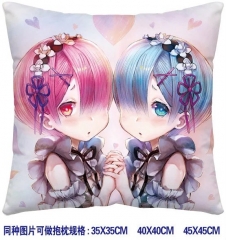 Zero kara Hajimeru Isekai Seik Anime Pillow 45*45CM （two-sided）