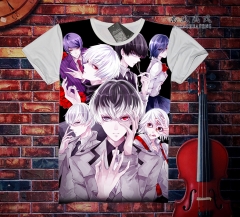 Tokyo Ghoul Short Sleeves Cartoon Cool Anime T shirt ( S-XXXL )