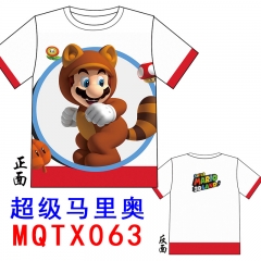 Super Mario Bro Color Priting Short Sleeve Wholesale Cartoon Anime T-shirt
