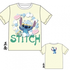 Lilo Stitch Modal Yellow Short Sleeve Cartoon Anime T-shirt M L XL XXL
