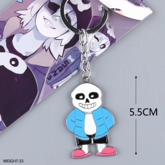 Cosplay Game Undertale Anime Alloy Character Sans Keychain