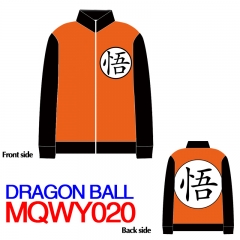 Dragon Ball Z Popular Japanese Cartoon Cosplay Anime Warm Long Sleeve Zipper Hoodie