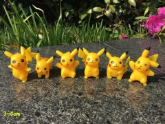 Japanese Cartoon Pokemon Pikachu Anime Cute Mini PVC Figure 12pcs/set