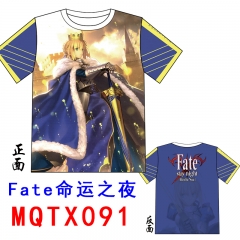 Fate Stay Night Cartoon Pattern Anime Tshirts