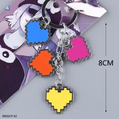 Undertale Colorful Heart Model Wholesale Anime Pendant Keychain