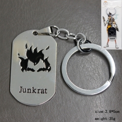Overwatch Silver Junkrat Pendant Keyring Wholesale Anime Keychain