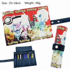 Pokemon Cartoon Pen Case Wholesale Japanese Anime Pencil Bag