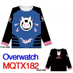 Overwatch Cartoon Design Long Sleeves Costume Anime Tshirts