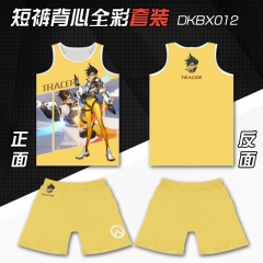 Overwatch Tracer Vest and Short Pant Anime Costume Suit