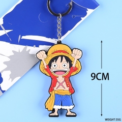 One Piece Monkey D. Luffy Cartoon Keyring Anime Keychain ( 5pc Per Set )