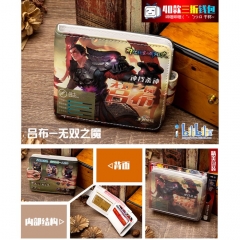 3D Popular Game King Of Glory Lu Bu Top Quality PU Purse Press Button Anime Cosplay Short Wallet