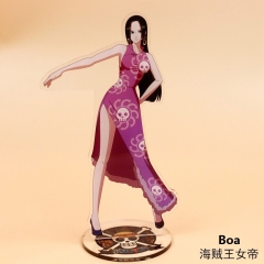 One Piece Boa Cartoon Figure Model Japanese Anime Standing Plates Acrylic Figure