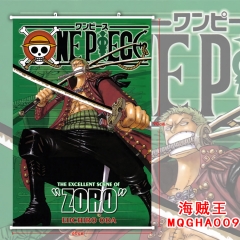 One Piece Green Hair Roronoa Zoro Japanese Style Popular Cartoon Anime Wholesale Wallscrolls 60*90CM