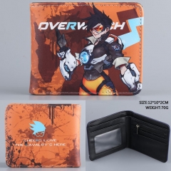 Overwatch Tracer PU Folding Purse Anime Wallet