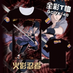 Naruto Cartoon Pattern Color Printing Anime Tshirts