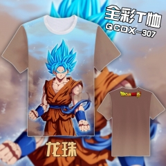 Custom T shirt Dragon Ball Z Color Printing Anime Tshirt