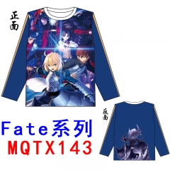 Fate Japanese Game Cosplay Print Long Sleeves Anime T Shirts