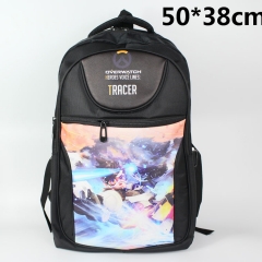 Popular Game Overwatch TRACER Students Backpack Anime Sports Bag