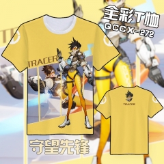 Overwatch Tracer Color Printing Anime Tshirt
