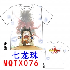Dragon Ball Z Short Sleeve Color Printing Wholesale Cartoon Anime T-shirt