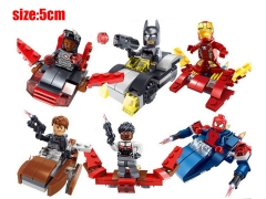 The Avengers Movie Miniature building blocks Set（6Pcs/Set）