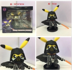 Star War Darth Vader Cos Pokemon Pikachu Japanese Anime PVC Figure Collection
