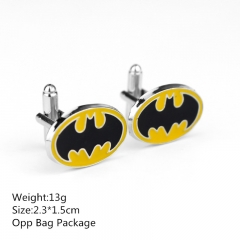 Colorful 2.3*1.5CM Batman Alloy Cufflinks Wholesale Fashion Style Anime Cuff Button 10pcs/set