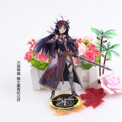 Sword Art Online Yuuki Knight Clothes Cartoon Figure Model Anime Standing Plates Acrylic Figure