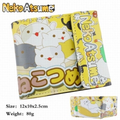 Neko Atsume Cartoon Purse Wholesale PU Anime Wallet