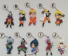 Naruto 10 Styles Decorative Toy Pendant Anime PVC Keychain