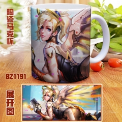 Overwatch Color Printing Ceramic Mug Anime Cup