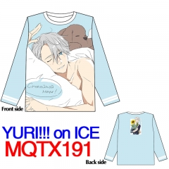 Yuri On Ice Popular Japanese Cartoon Print Fashion Anime Warm Long Sleeve T Shirt