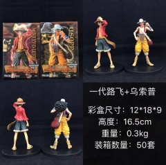 One Piece Luffy & Usopp Japanese Cartoon Toys Anime PVC Figure