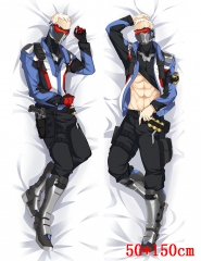 Overwatch Cartoon Stuffed Bolster Cool Boys Soft Anime Pillow