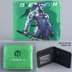 Overwatch Genji PU Folding Purse Anime Wallet