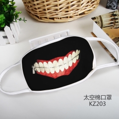 Tokyo Ghoul Cool Pattern Color Printing Space Cotton Material Anime Mask