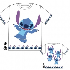 Lilo Stitch Modal White Short Sleeve Cartoon Anime T-shirt M L XL XXL