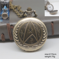 Star Trek Bronze Pocket Watch Wholesale Anime Watch