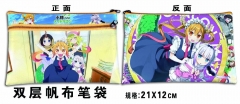Kobayashi-san Chi no Maid Double Deck Canvas Anime Pencil Bag