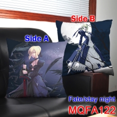 Fate Stay Night Magic Game Movie Soft Chair Cushion Comfortable Two Sides Cosplay Stuffed Anime Square Pillow 45*45CM