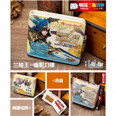 King Of Glory Lan Lingwang Top Quality PU Purse New Arrival Products Anime Press Button Short Wallet