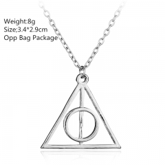 Harry Potter Triangle Alloy Anime Necklace (10pcs/set