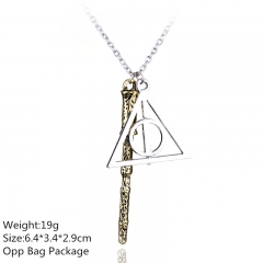 Harry Potter Magic Wand Alloy Anime Necklace (10pcs/set)