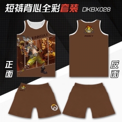 Overwatch Junkrat Vest and Short Pant Anime Costume Suit