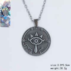 The Legend Of Zelda Ancient Silver Color Beautiful Anime Necklace