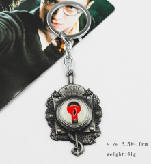 Fantastic Beasts and Where to Find Them Muggle Worthy Logo Pendant Keyring Silver Anime Keychain