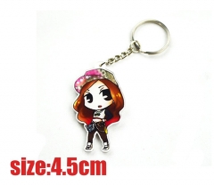 Korean Star Girls' Generation Cartoon Jessica Pendant Acrylic Anime Keychain